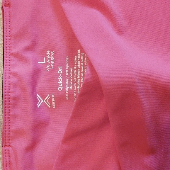 Xersion Women's Workout Leggings Navy/Pink - Picture 5 of 6